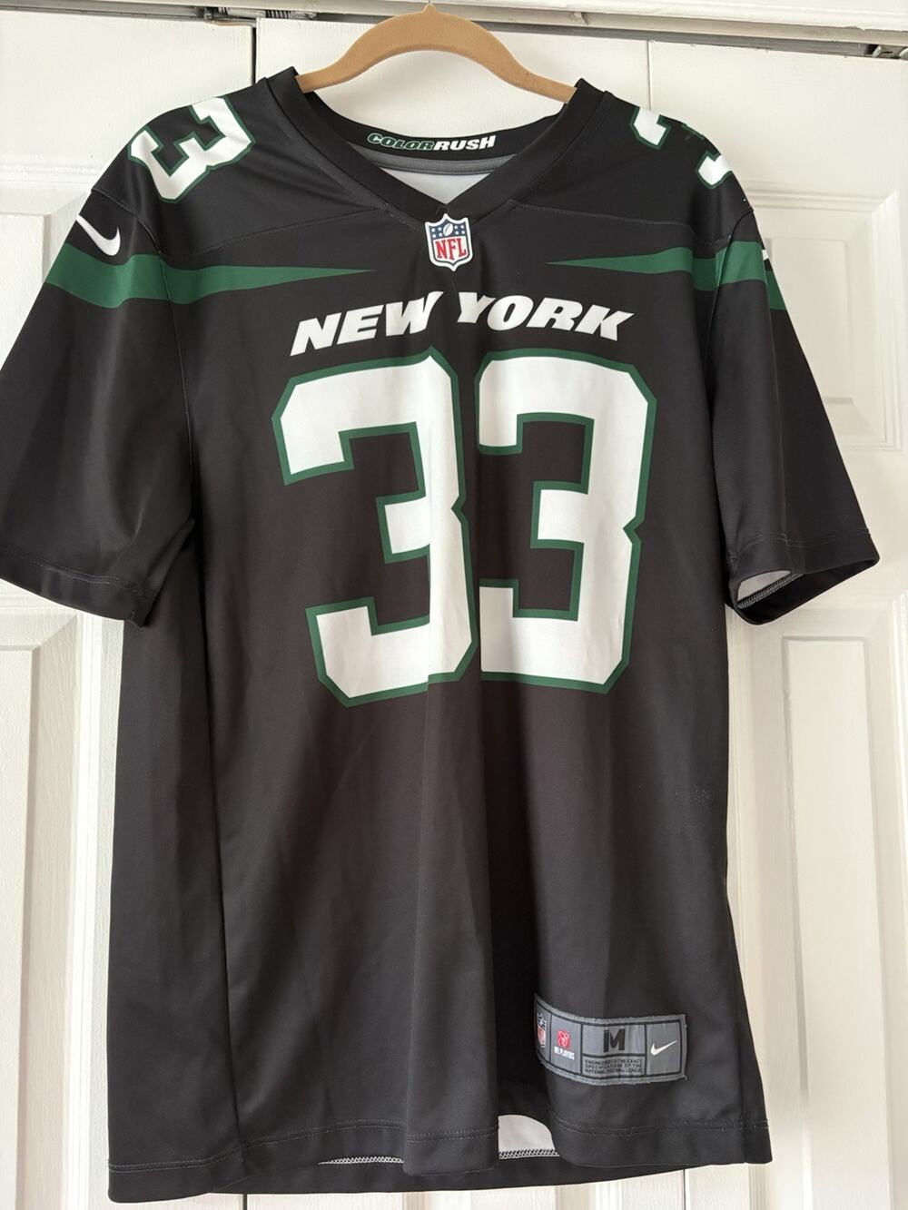 New York Jets Jersey M Adams Mens Nike Black